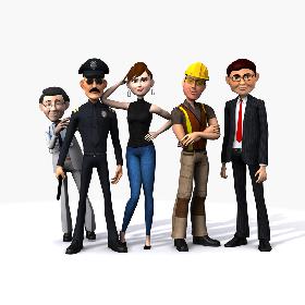Cartoon people collection